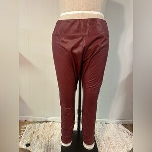 Wild Fable Maroon Faux Leather Pants